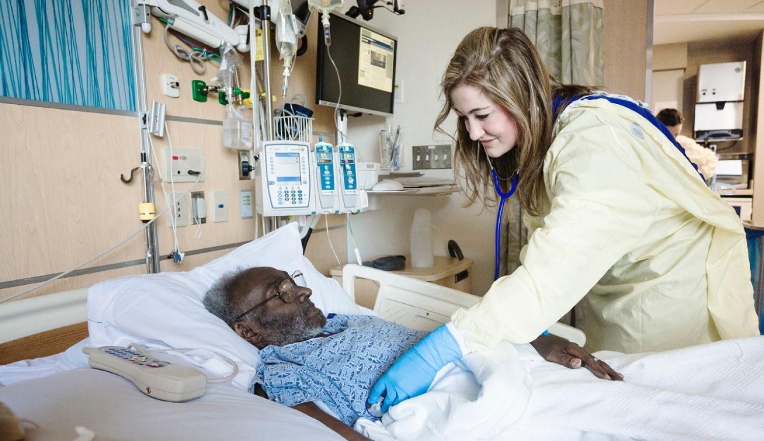 student nurse at hospital