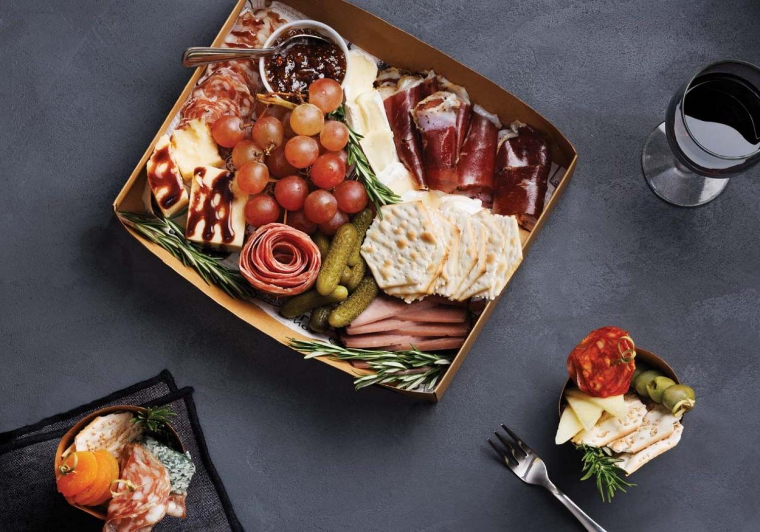 Gilli Rozynek's charcuterie arrangement